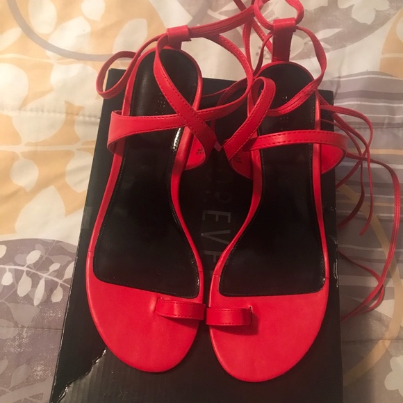 cute red sandals